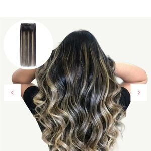 Goo Goo Clip in Hair Extensions 18” Black to Blonde